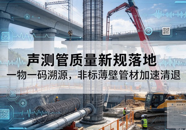 建安声测管质量新规落地，一物一码溯源，非标薄壁管材加速清退